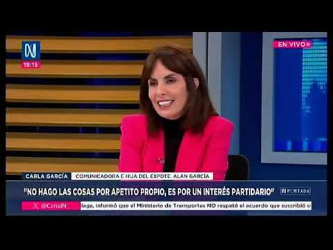 Carla García en Canal N: Entrevista con Mario Ghibelini