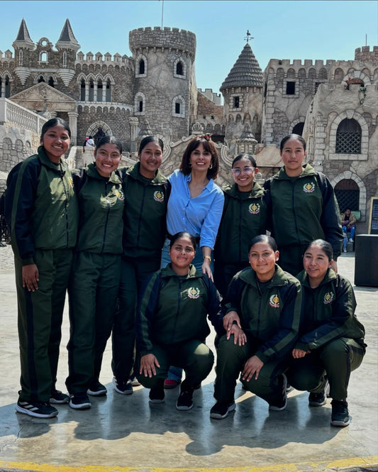 Carla García compartió su experiencia al encontrarse con las chicas de la selección de vóley femenino del Ejército del Perú
